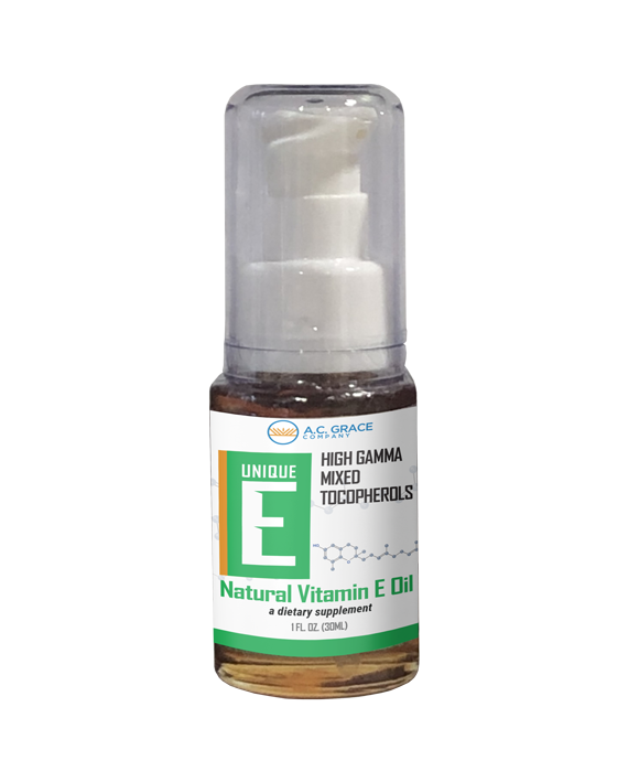 UNIQUE E High Gamma Mixed Tocopherol Oil 1 fl oz
