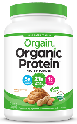 Organic Protein Powder Plant Based Peanut Butter 20 Servings