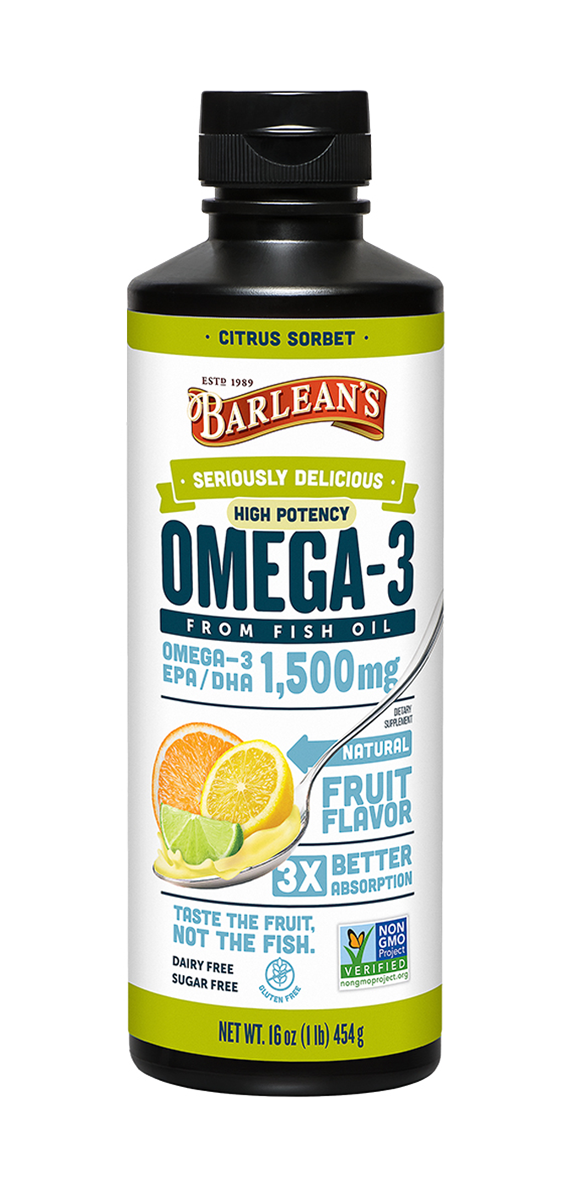 Seriously Delicious High Potency Omega-3 Citrus Sorbet 16 oz