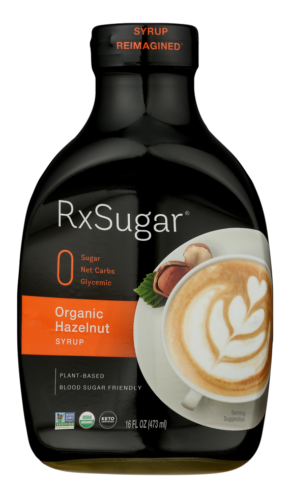 RxSugar® Organic Hazelnut Syrup 16 fl oz