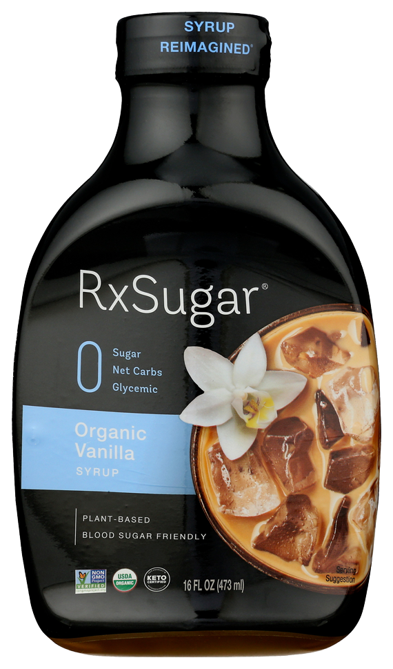 RxSugar® Organic Vanilla Syrup 16 fl oz