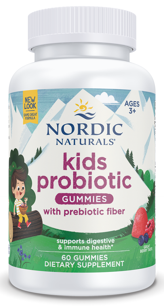Kids Nordic Flora Probiotic Gummies Merry Berry Punch 60 Gummies
